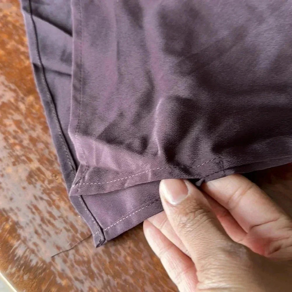 NWT Maggie Dark Brown Purple Sweet Front Ruffled Top Size 1X - Picture 10 of 10